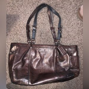 Coach Outlet Gallery Shoulder Tote metallic color - 2011 - serial F1163-F17721